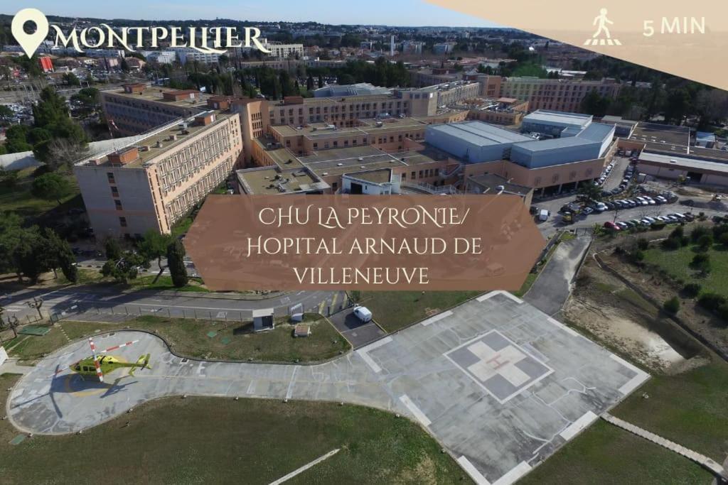 028- Chu Hopital, Appart 2Chambres, Parking, Tram 蒙彼利埃 外观 照片